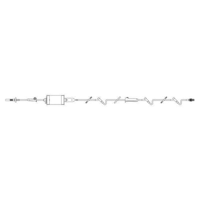 Baxter Healthcare IV Solution Set 3 Interlink Injection Sites: 87", 39", 6" 115" 60 Drops/mL Each, 12 Each/CA - 2C7562