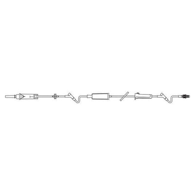 Baxter Healthcare IV Solution Set Continu-Flo 2 Intrlnk Inj Sites: 84", 6 105" 60 Drops/mL 48/Ca - 2C6572