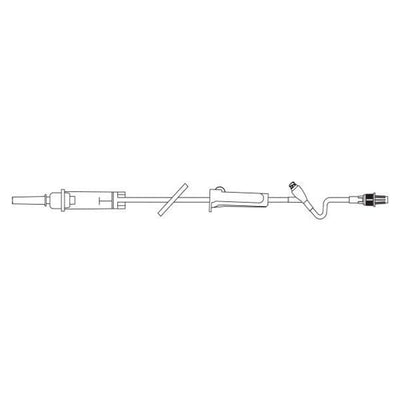 Baxter Healthcare IV Solution Set 10 Drops/mL Male Luer Lock Adapter Primary Infusion Each, 48 Each/CA - 2C8401