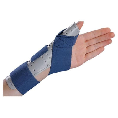 DJO, Inc Splint ThumbSPICA Adult Wrist/Hand Ctn/Fm Blue/Gray Size 9" Small/Medium Left Each - 79-87114