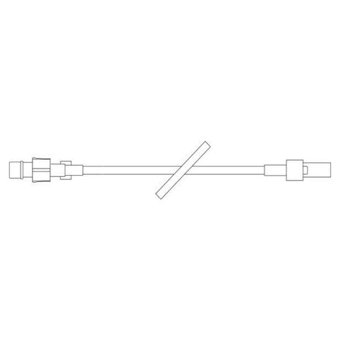 Baxter Healthcare IV Extension Set 14 Preattached Inj St M LL Adptr/Clr 48/Ca - 1C8454