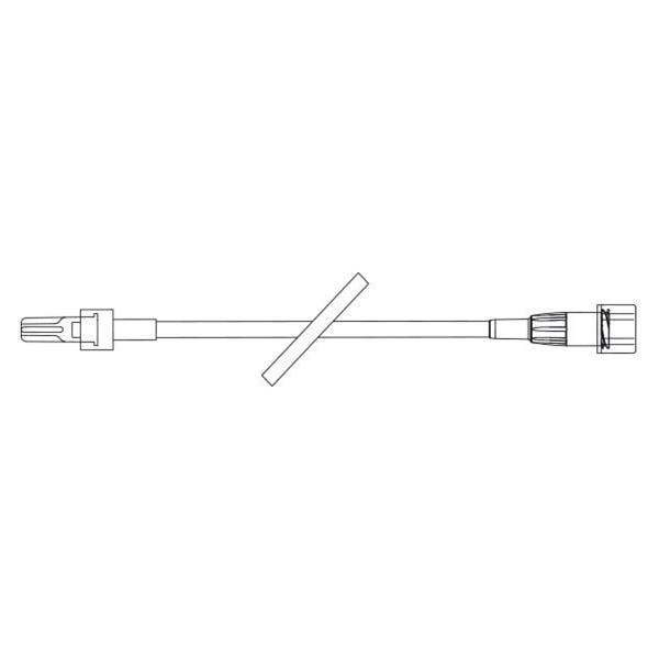 Baxter Healthcare IV Catheter Extension Set 7" Male Luer Lock Adapter Primary Infusion Spike Each, 50 Each/CA - 2N1194