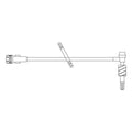 Baxter Healthcare IV Extension Set 6.7 Inj St/TCnctr Male Luer Lock/Female Luer Lock Adapter 50/Bx, 4 BX/CA - 2N3339