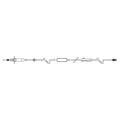 Baxter Healthcare IV Solution Set Continu-Flo 2 Intrlnk Inj Sites: 84", 6 105" 10 Drops/mL Each, 48 Each/CA - 2C6571