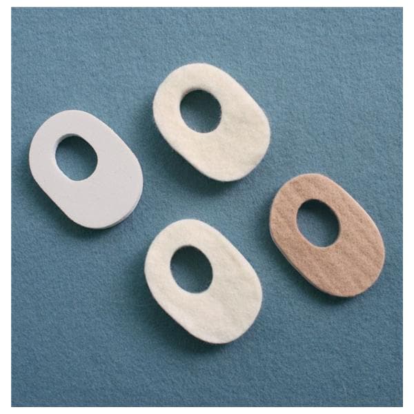 Aetna Felt Corporation Pad Orthopedic Pedi-Pads Ft Felt 1/8" Thick Adhesive Flesh Size #104 C-2 Pkg/100 - 2159