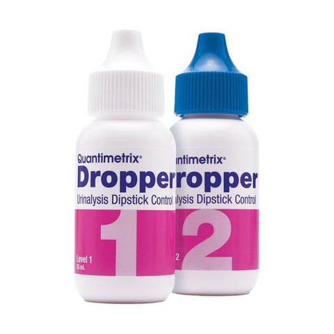 Quantimetrix Corp Dropper Urinalysis Dipstick Bi-Level Control Set For Custom 4x25mL Bottle 4/Bx - 1440-02