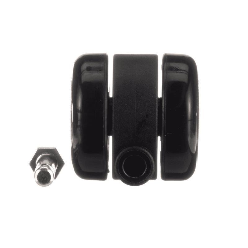 Hillrom 50mm Caster, Twin Wheel, Black - 160755