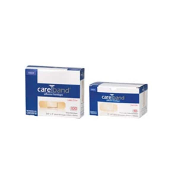 National Distribution & Contra Bandage Strips Fabric Careband 3/4x3" Flexible Sheer/Flesh LF 1200/Ca - ASO CBD2018