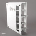 Globe Scientific Pipette Storage Rack, 4 Compartment, Includes 2 Accessory Holders, ABS, Magnetized