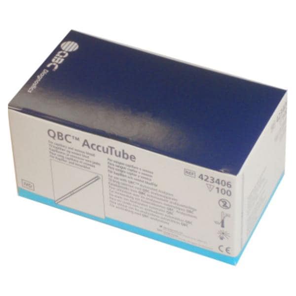 Drucker Diagnostics QBC Accutube Capillary Tube For Autoread or Autoread Plus 100/Bx - 423406