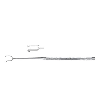 Miltex Hook Skin Joseph Meister-Hand 6-1/4" 5mm Sharp Double Prongs Stainless Steel Each - Integra Miltex - MH21-156