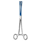 Sklar Instruments Forcep Grasping Schweizer 9-1/2" Fenestrated Tip Serrated Straight SS/Blu Ct Each - 91-5404