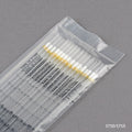 Globe Scientific 1mL, Serological Pipette, PS, Standard Tip, 275mm, STERILE and Non-Sterile, Yellow Striped, 25 of Pack, 40 Packs of Box