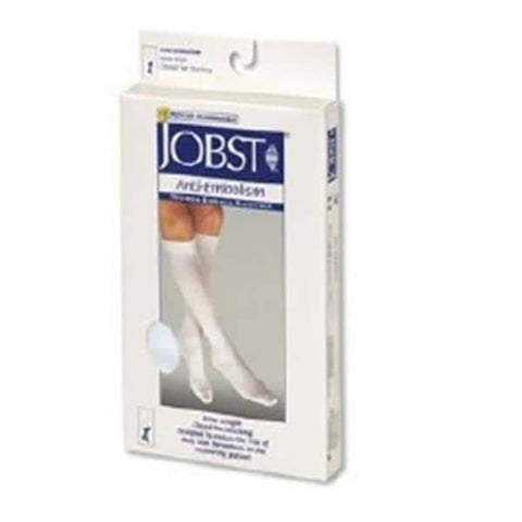 BSN Medical, Inc Stocking Compression Jobst Knee High Inspection Toe Medium Unsx 14-17" Wht 1/Pr, 12 PR/BX - 111406
