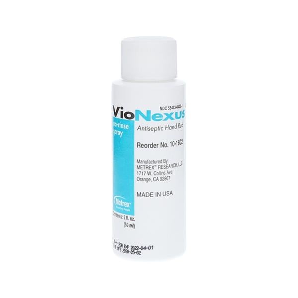 Metrex/TotalCare Sanitizer Hand Spray Vionexus 65.87% Ethyl / .10% BZK 2 oz Each, 48 Each/CA - 10-1802