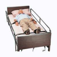 Bed Ankle Restraint, Connected Set Twice-as-Tough™ Cuffs One Size Fits Most Hook and Loop Closure 1-Strap - 2795