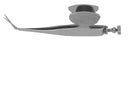 RUMEX Barraquer Iris Scissors, Blunt Tips, 7.00 mm Blades, Flat Serrated Squeeze Action Handle with Polished Finish, Length 55 mm, Stainless Steel