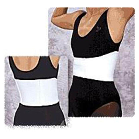 Scott Specialties Inc Belt Rib Elastic Men White Size 6" Medium Each - 0303-MEDIUM