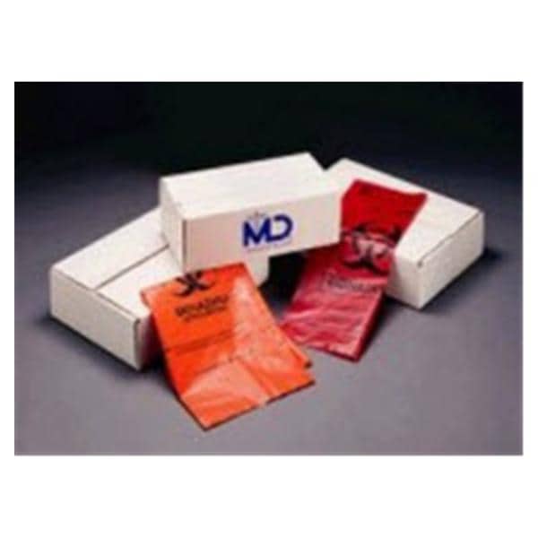 Medegen Medical Products, LLC Bag Biohazardous Autoclave 24x36" Clear/Red 100/CA - 8-250