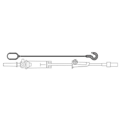 Baxter Healthcare Set IV Administration Spk/Dvnt Spk Vlv M LL Adptr W/ Bg Hngr 37 48/Ca - 2H7462