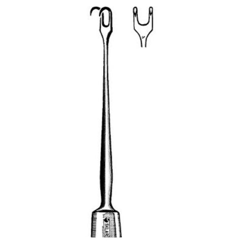 Sklar Instruments Hook Guthrie 5" Small Sharp Double Prongs Stainless Steel Each - 47-2651