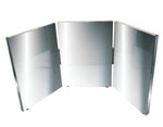 Glassless mirror, triple panel, 12" W x 16" H