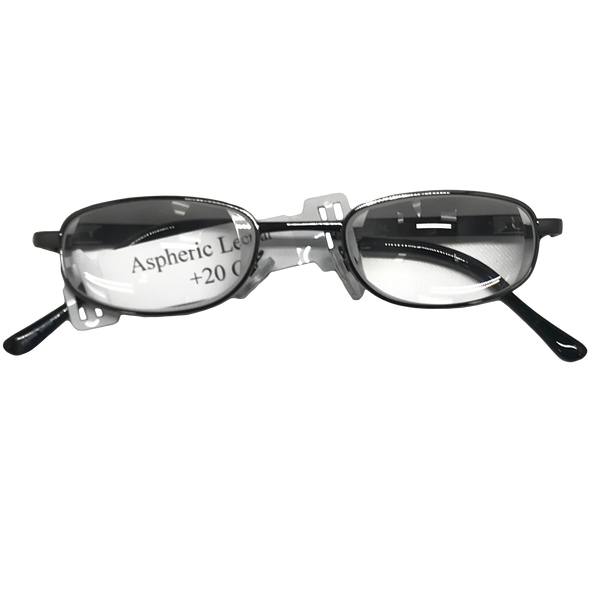 PEWTER METAL ASPHERIC LENTICULAR SPECTACLES