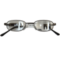 PEWTER METAL 6X 24D MICROSCOPIC ASPHERIC LENTICULAR SPECTACLES