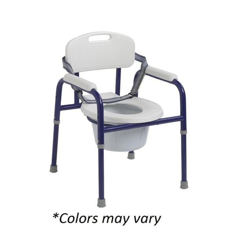 Drive Medical Designs Commode Patient Pinniped 250lb Capacity Blue/White NSkd Tp 17x10.5-14.5" Ped Each - PC1000BL