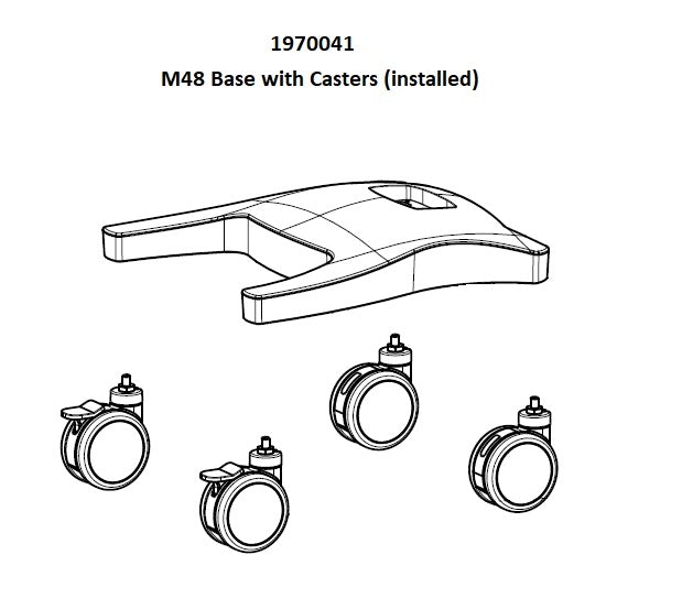 capsa M48 CareLink Base With Casters