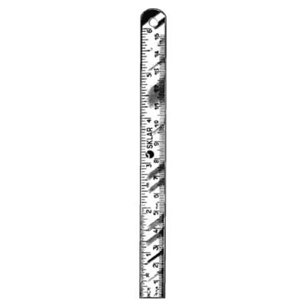Sklar Instruments Ruler Medical 6" Dual Graduated Steel Each - 22068