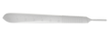 RUMEX 1-020S Bard Parker Handle, Flat, Length 125 mm, Stainless Steel