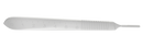 RUMEX 1-020S Bard Parker Handle, Flat, Length 125 mm, Stainless Steel
