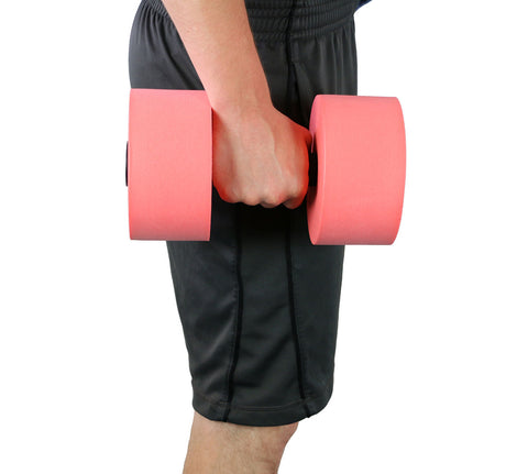 CanDo hand bars, pair, red - FE-20-4021R