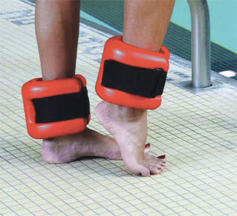 CanDo ankle cuffs, pair, red