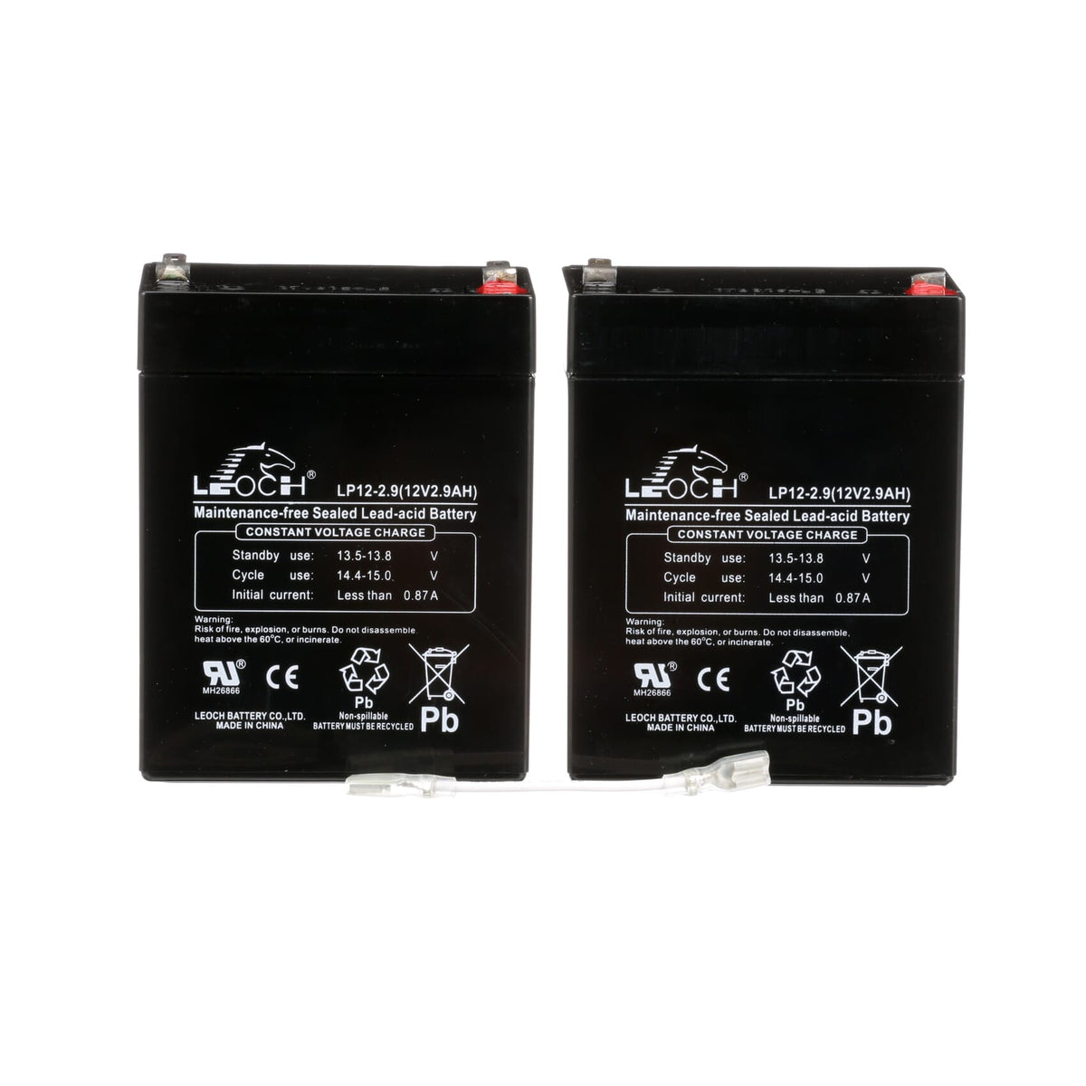 Hillrom Battery 2, 9 AH/12V, Set of 2 - 20090025