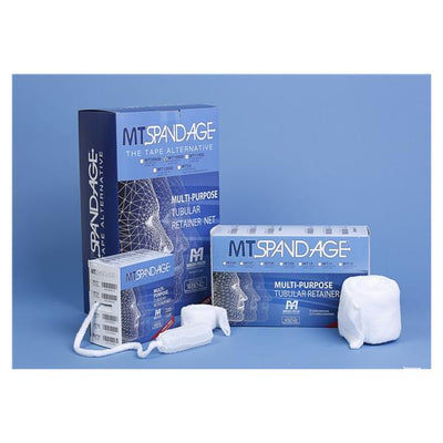 National Distribution & Contra Bandage MT Spandage 4"x25yd Dressing Elastic Net Size 4 White LF Sterile 1/Bx - MTI MT04