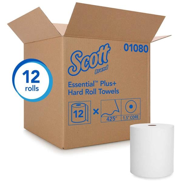 Kimberly Clark Professional Towel Roll Hard Kleenex Paper 8 in x 425 Feet White 12/Ca - 1080