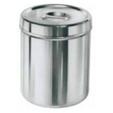 Polarware Jar Dressing 4-1/2x2-1/4" 0.28qt Slvr SS W/ Stainless Steel Cover Each - 0J