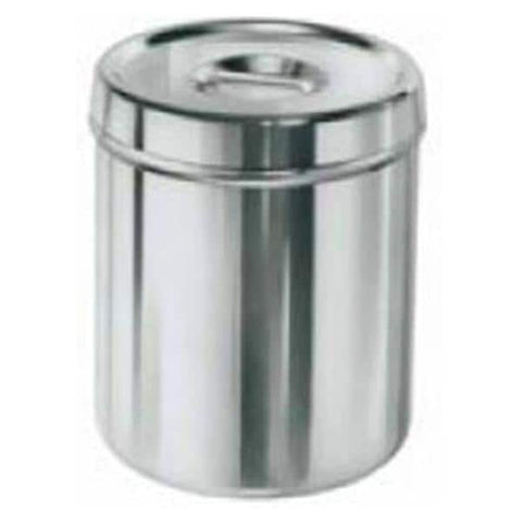Polarware Jar Dressing 4-1/2x2-1/4" 0.28qt Slvr SS W/ Stainless Steel Cover Each - 0J