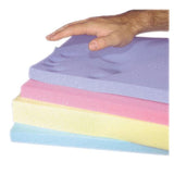 Alimed, Inc Cushion Positioning T-Foam Foam Blue Black Polyester Knit Cover 16x18x1" Each - 160M