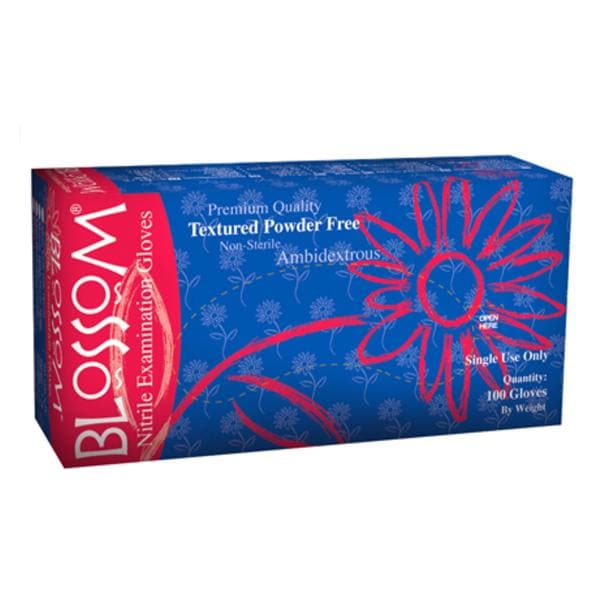 Blossom/Mexpo Gloves Exam Blossom Powder-Free Nitrile Latex-Free Medium Dark Blue 1000/Ca - BM 41327-N-PF