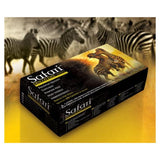 Safari by Mexpo Gloves Exam Safari Powder-Free Latex Large Black 1000/Ca - SFR 87328-B-LTX-PF