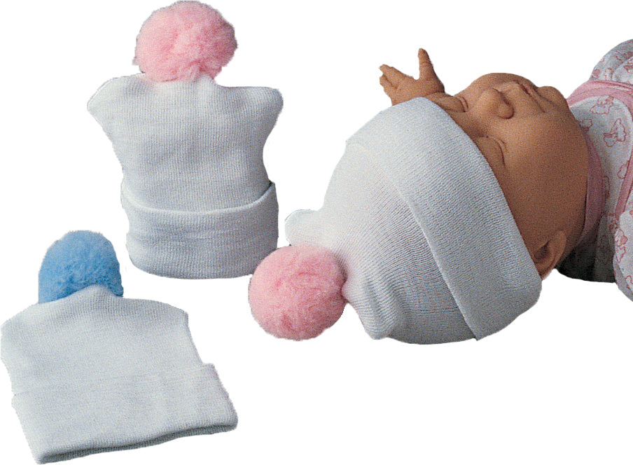 Comfor™ Knit Baby Hat With Pom | Box of 48