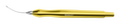 RUMEX Aspiration Handpiece for Bimanual Technique, Curved, 23 Ga, One Top Port 0.30 mm, Length 104 mm, Titanium Handle