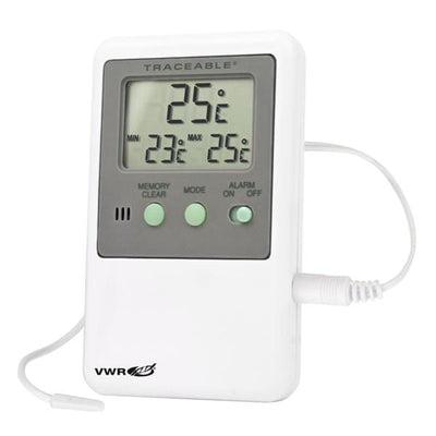 VWR Scientific Traceable Alarm Thermometer ABS Plastic -50 to 70°C Each - 61161-336