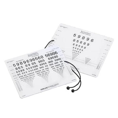 Good Card Near Point Acuity Test 16" Testing Distance 8x10" Each - Lite Co - 270900