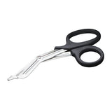 American Diagnostic Corp. Shears EMT Utility Medicut 7-1/4" Ofst/Blnt/Sfty Tp Serr/Rzr Angled SS/PP Each - 320BK