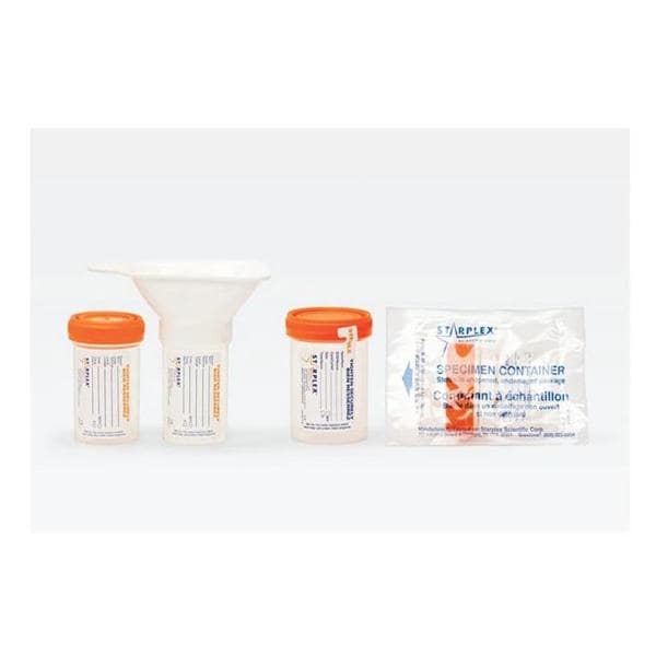 Starplex Scientific Midstream Collection Kit 90mL Silicone Sterile 50/Ca - 14-375-460