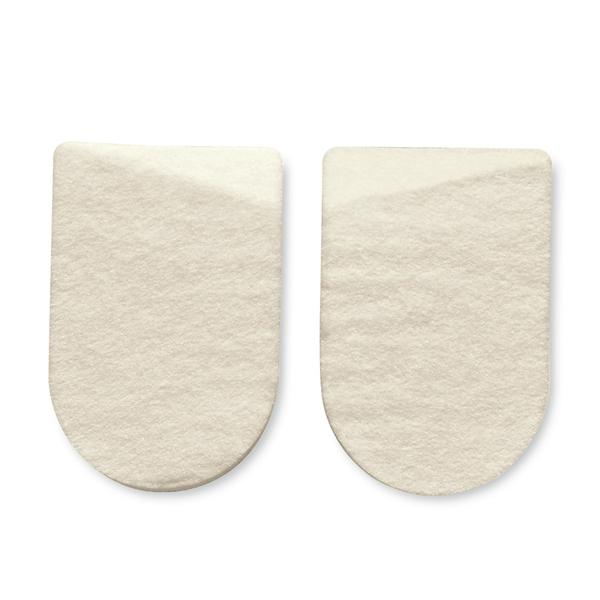 Hapad, Inc Pad Medial/Lateral Heel Wool/Felt 2.5" White 1/Pr - LW2